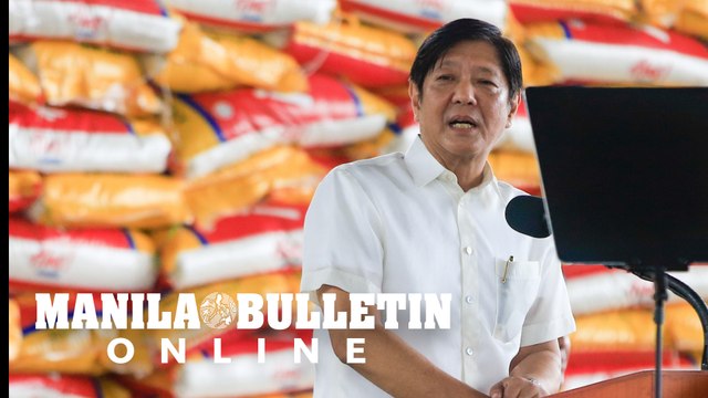 Marcos vows to end rice smuggling, hoarding