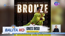 Bronze medal, nasungkit ng wushu artist na si Jones Inso sa 19th Asian Games | BK