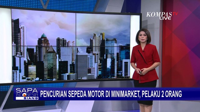 Meresahkan! Aksi Curanmor di Parkiran Minimarket Terekam CCTV, Pelaku Pakai Jaket Ojol