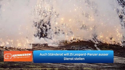 Auch Ständerat will 25 Leopard-Panzer ausser Dienst stellen
