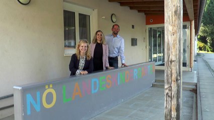 Pressegespräch zum Thema Kinderbetreuung mit u.a. Eva-Maria Holzleitner