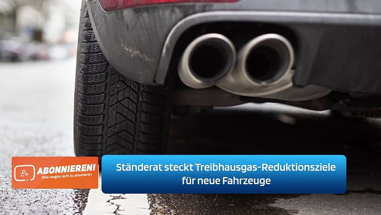 Ständerat steckt Treibhausgas-Reduktionsziele für neue Fahrzeuge