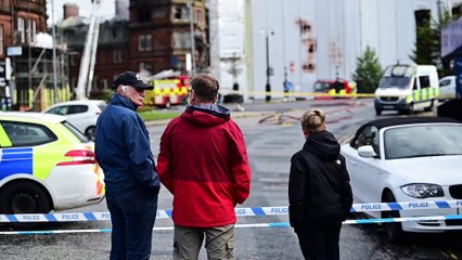 School staff on the picket line at Hyndland Primary school Glasgow
