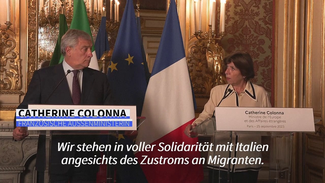 Migration: Frankreich und Italien fordern europäische Lösung