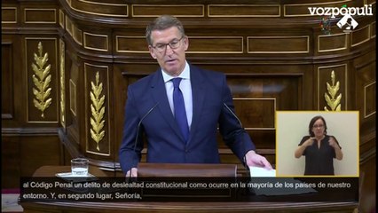 Feijóo anuncia un delito de deslealtad institucional y ampliación de las penas de malversación