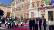 I funerali di Napolitano, l'arrivo del feretro a Montecitorio