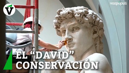 El 'David' de Miguel Ángel y su minucioso proceso de limpieza