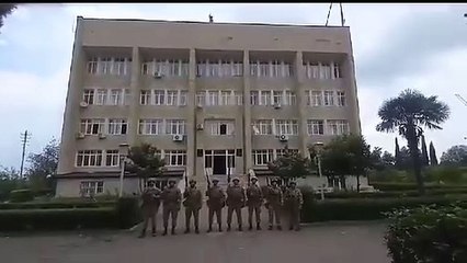 Ağdere'ye Azerbaycan Bayrağı dikildi.