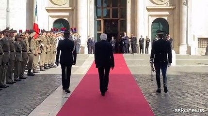 L'ingresso dei politici a Montecitorio per le esequie di Napolitano