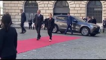 L'ingresso dei politici a Montecitorio per le esequie di Napolitano