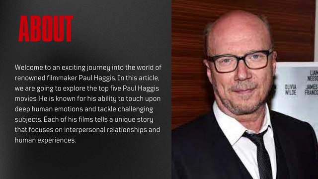 Top 5 Movies by Paul Haggis The Oscar Winner Director