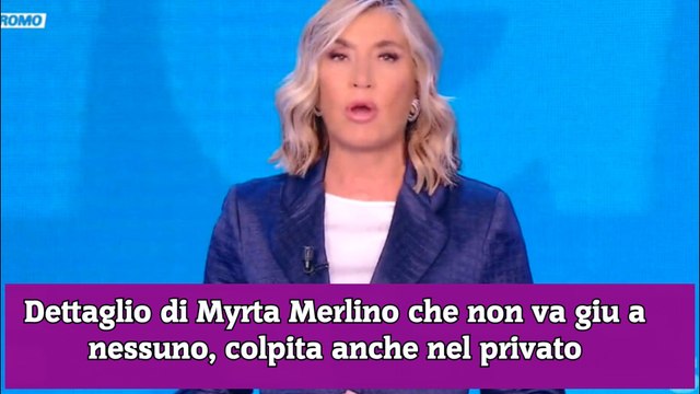 Dettaglio di Myrta Merlino che non va giu a nessuno, colpita anche nel privato