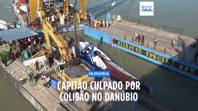 Capitão considerado culpado pela colisão no Danúbio que matou pelo menos 27 pessoas em 2019