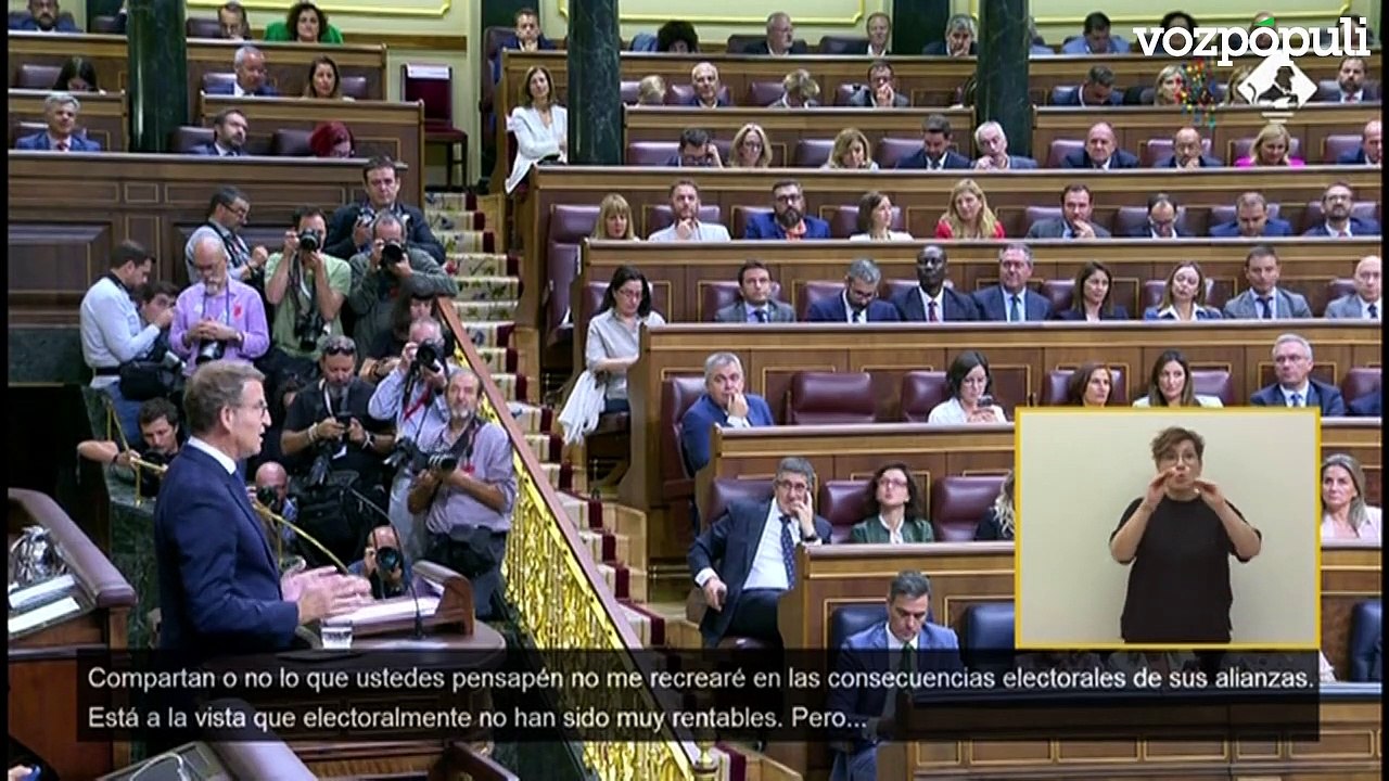 Feijóo se dirige a PNV y Junts: "A mi no me han votado para entregarles la autodeterminación o la amnistía"