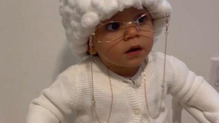 Toddler proves that age is just a number with her HILARIOUSLY ACCURATE 'grandma' get-up