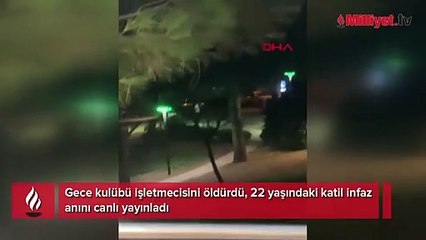 Gece kulübü işletmecisini öldürdü! 22 yaşındaki katil infaz anını canlı yayınladı