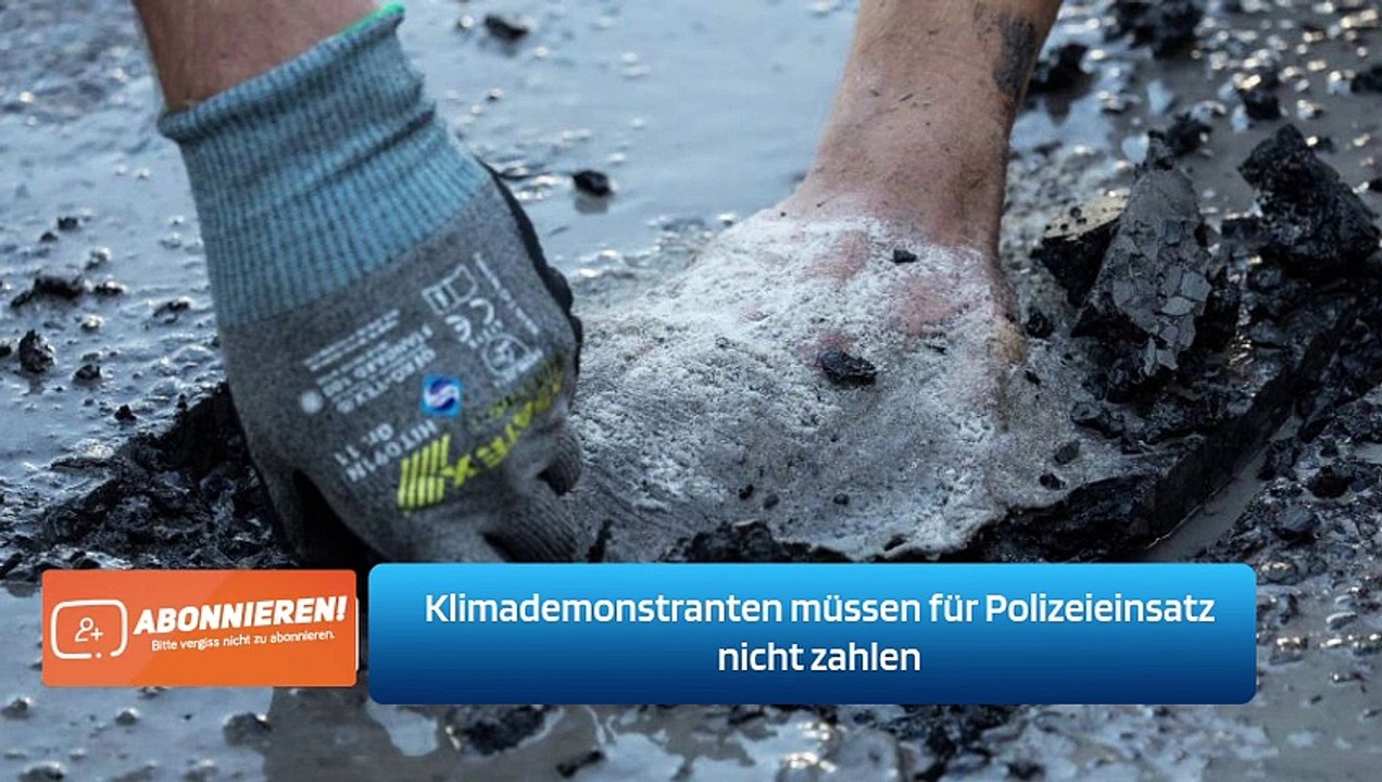 Klimademonstranten müssen für Polizeieinsatz nicht zahlen