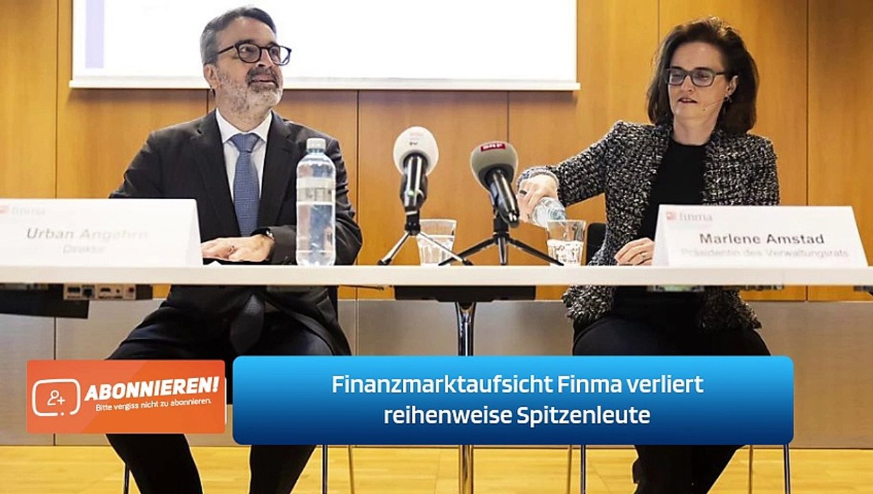 Finanzmarktaufsicht Finma verliert reihenweise Spitzenleute