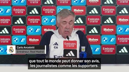 Real Madrid - Ancelotti : “Il ne faut pas tant de tout remettre en question”