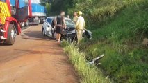 Veículo carregado com drogas se envolve em acidente na BR-467 durante perseguição policial