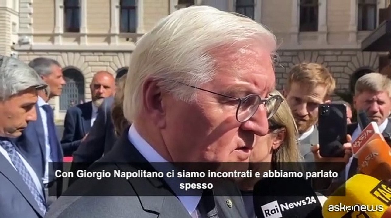 Steinmeier: Napolitano un europeo come non ne ho mai visti