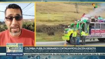 Colombia: Pueblos originarios continúan movilización a Bogotá