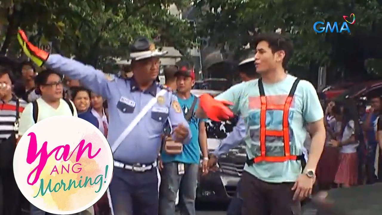 Fabio Ide at Chariz Solomon, nasubukan ang pagiging traffic enforcer! (Yan ang Morning!)