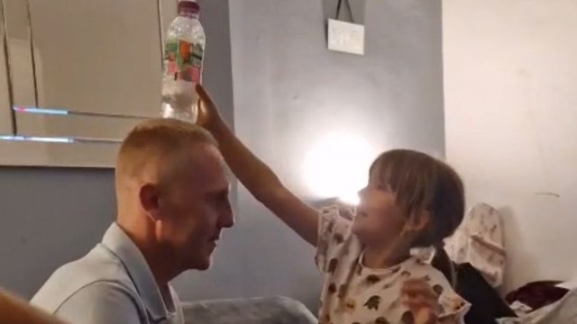 7 y/o girl shows that she's headed for excellence with a creative twist on the bottle flip challenge