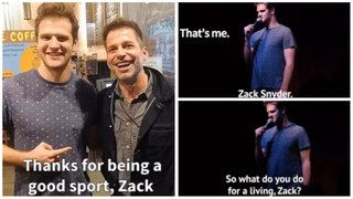 Zack Snyder roasted by a comedian who didn't recognize him
