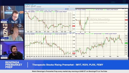 Therapeutic Stocks Rising Premarket - IMVT, ROIV, PLRX, FEMY