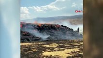 Sivas'ta Anız Yangınında 2 Bin Balya Saman ve Tarım Aletleri Yandı