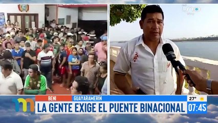 Protesta por construcción de puente en Guayaramerín