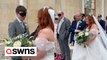 Blind bride gets guests to 