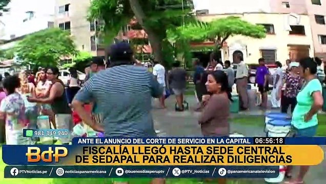 Ministerio Público interviene oficinas de Sedapal tras anuncio de corte de agua en 22 distritos de Lima