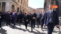 L'incontro a Palazzo Chigi tra Meloni e Macron, le immagini