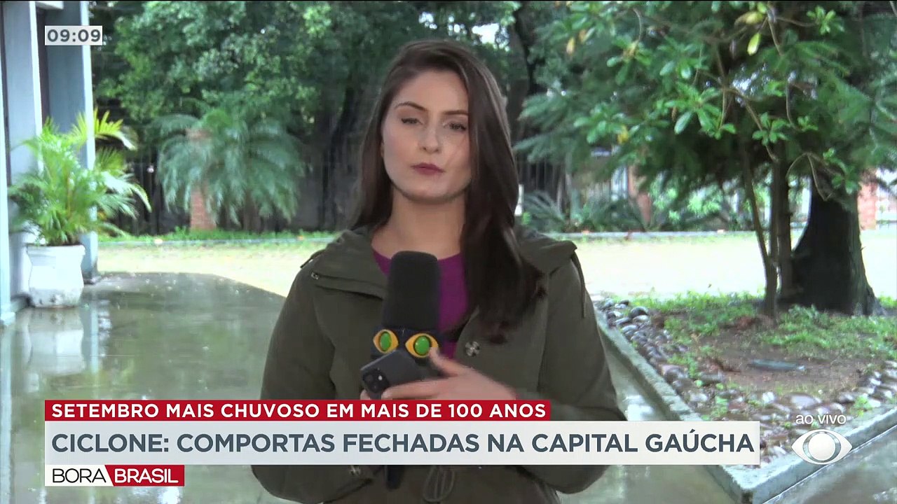 Comportas em Porto Alegre fechadas com a chegada de novo ciclone