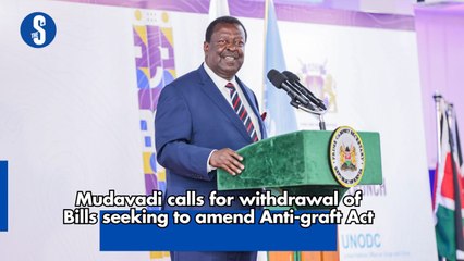 Mudavadi calls for withdrawal of Bills seeking to amend Anti-graft Act