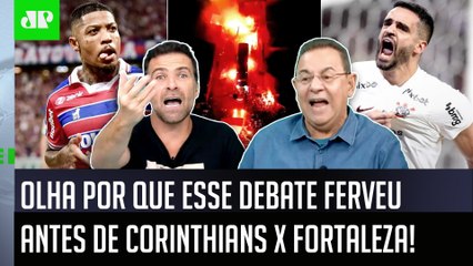TRETA! "QUÊ??? EU ACHO ISSO DO CAR@L#0! VOCÊ É..." DEBATE PEGA FOGO antes de Corinthians x Fortaleza
