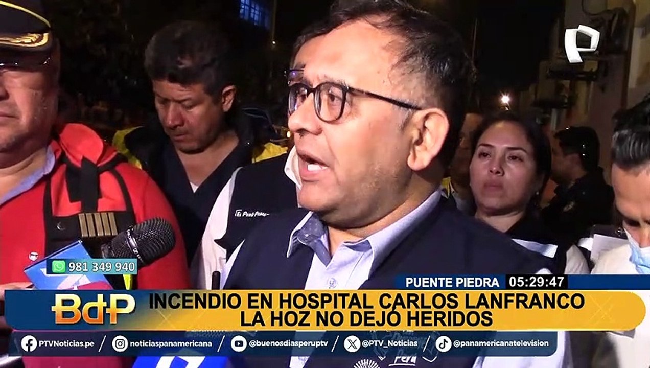 Incendio en hospital Carlos Lanfranco La Hoz: investigan causas del siniestro en nosocomio de Puente Piedra