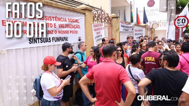 Servidores da Funpapa fazem novo ato para cobrar cronograma de ações da Prefeitura