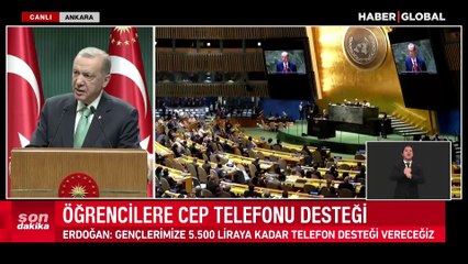 Cumhurbaşkanı Erdoğan öğrencilere vergisiz telefon desteğinin detaylarını duyurdu