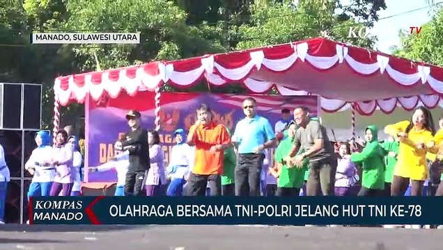 Lantamal VIII Manado Gelar Olah Raga Bersama Jelang HUT TNI Yang Ke-78