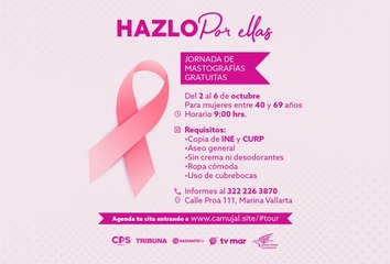 Invitan a la jornada de mastografías “Hazlo Por Ellas” en CPS Media
