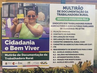 Ministério do Desenvolvimento Agrário e Incra realizam mutirão de documentação da trabalhadora rural