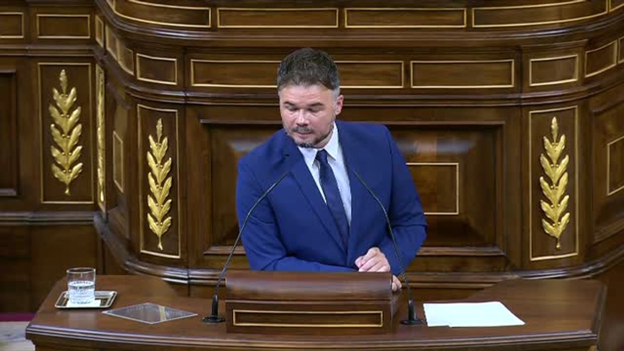 Rufián: "O la amnistía contempla una salida para que el pueblo de Cataluña vote su estatus político o servirá de muy poco"