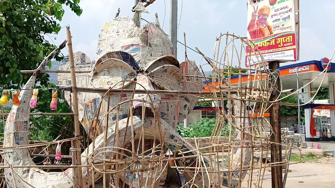 रावण, कुंभकरण व मेघनाद के पुतलों पर भी अब महंगाई की मार, देखे वीडियो