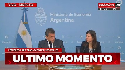 Massa y Raverta anunciaron los dos bonos de 47 "lucas"