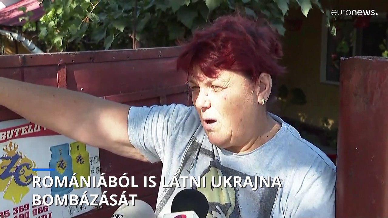 Romániából is lehetett látni egy kedd hajnali orosz dróncsapást egy ukrán kikötő ellen