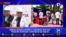 Sedapal y Ministra de Vivienda dan detalles sobre corte de servicio agua