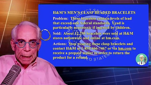 H&M Men’s Beaded Bracelets Are Loaded With Lead